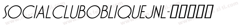 SocialClubObliqueJNL字体转换