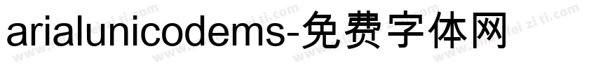arialunicodems字体转换