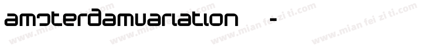 AmsterdamVariation字体字体转换