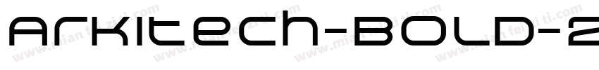 Arkitech-Bold-2字体转换