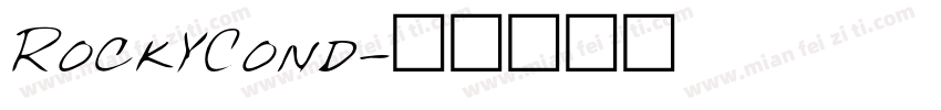 RockyCond字体转换