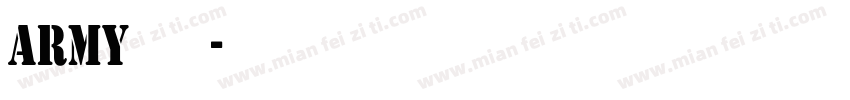 army字体字体转换