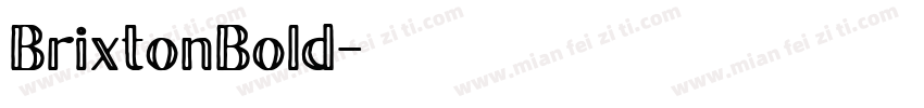 BrixtonBold字体转换