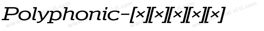 Polyphonic字体转换