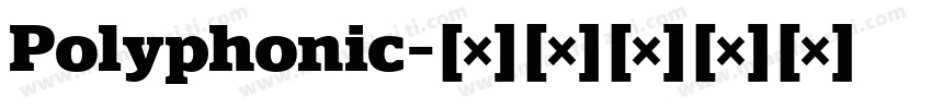 Polyphonic字体转换