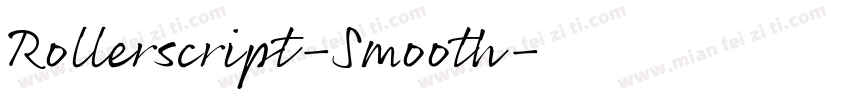Rollerscript-Smooth字体转换