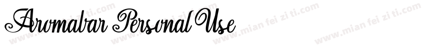 Aromabar-Personal-Use-2字体转换