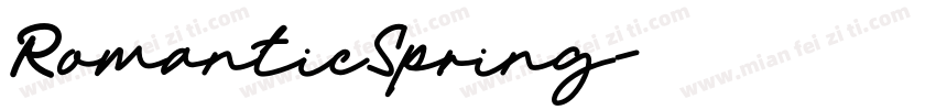 RomanticSpring字体转换
