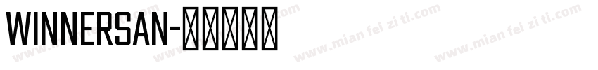 winnersan字体转换