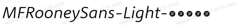 MFRooneySans-Light字体转换
