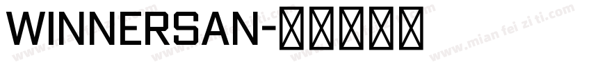 winnersan字体转换