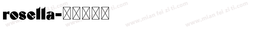 rosella字体转换