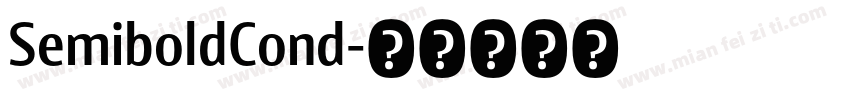 SemiboldCond字体转换