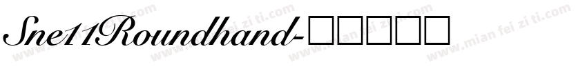 Sne11Roundhand字体转换