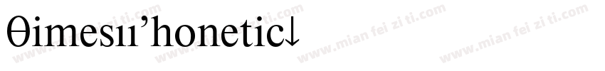 TimesKKPhonetic字体转换