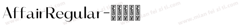 AffairRegular字体转换
