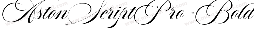 AstonScriptPro-Bold字体转换