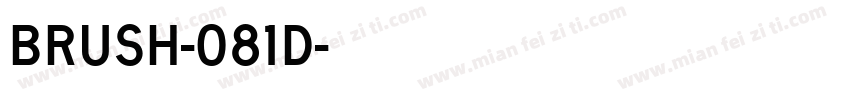 Brush-081d字体转换