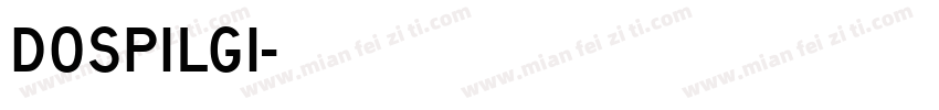 DOspilgi样本字体转换