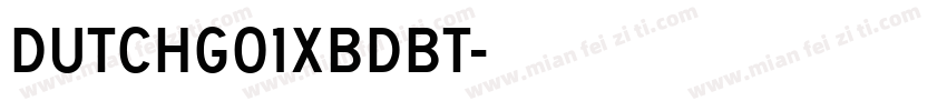 DUtchG01XBdBT字体转换