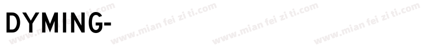 DYming字体转换