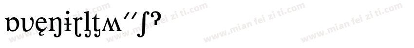 AvenirLTW01字体转换