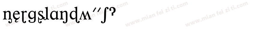 BergslandW01字体转换