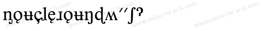 BoucleRoundW01字体转换