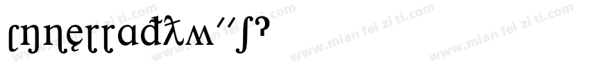 CnberraFYW01字体转换