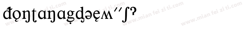 FontanaNDEeW01字体转换