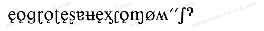 GeogrotesqueXCompW01字体转换