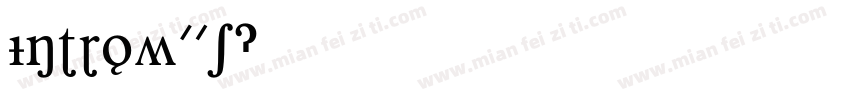 IntroW01字体转换