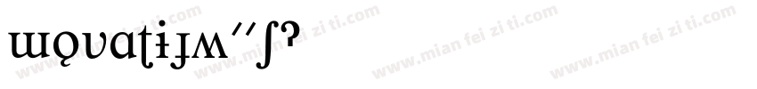MovatifW01字体转换