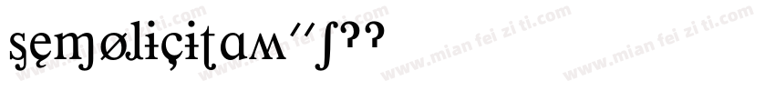 SemplicitaW01-字体转换
