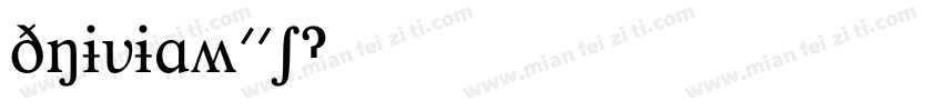 UniviaW01字体转换