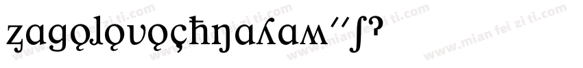 ZagolovochnayaW01字体转换