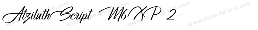 AtziluthScript-M6XP-2字体转换