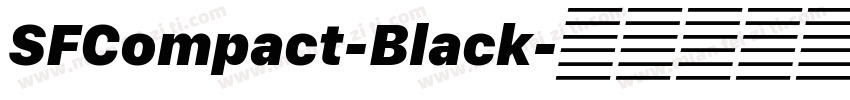 SFCompact-Black字体转换