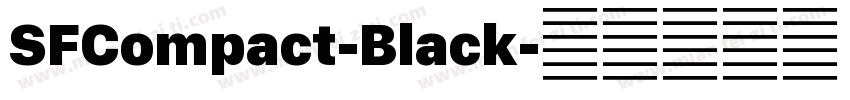 SFCompact-Black字体转换