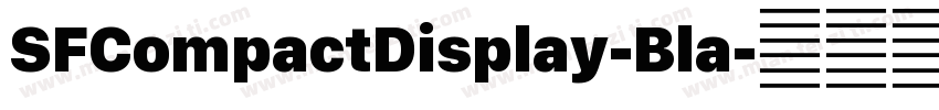 SFCompactDisplay-Bla字体转换
