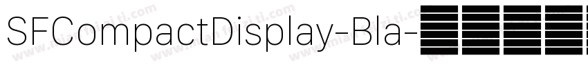 SFCompactDisplay-Bla字体转换