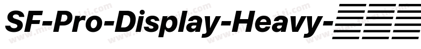 SF-Pro-Display-Heavy字体转换