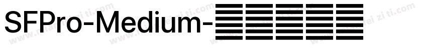 SFPro-Medium字体转换
