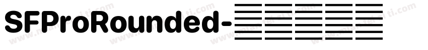 SFProRounded字体转换