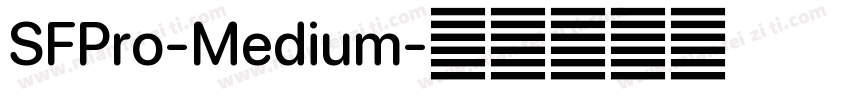 SFPro-Medium字体转换