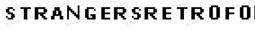 STRANGERSRETROFONT字体转换