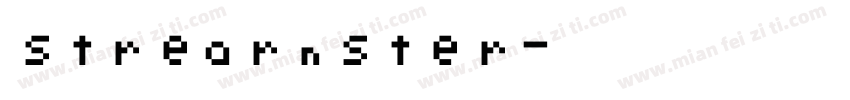 strearnster字体转换