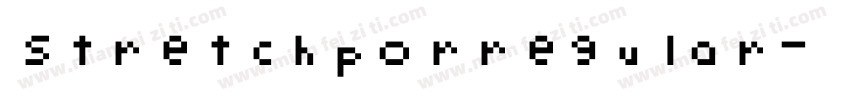 stretchporregular字体转换