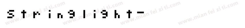 stringlight字体转换