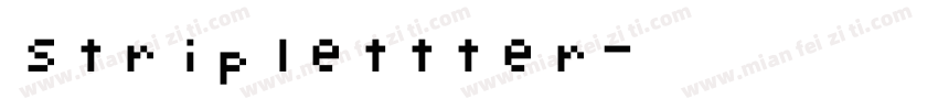 striplettter字体转换